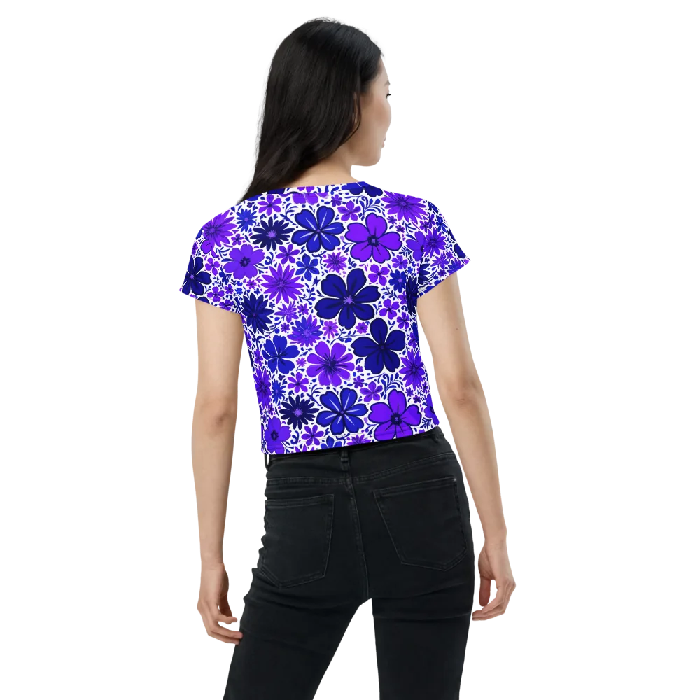 Violet Verve on Crop Tee — Back