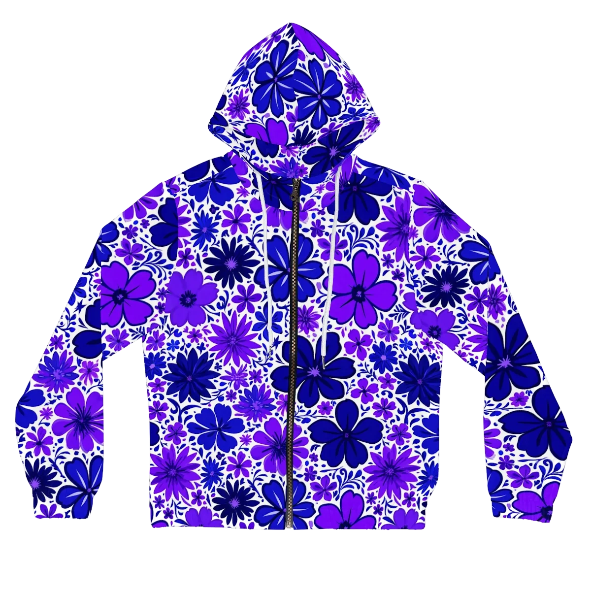 Violet Verve on Women's Full-Zip Hoodie — Front