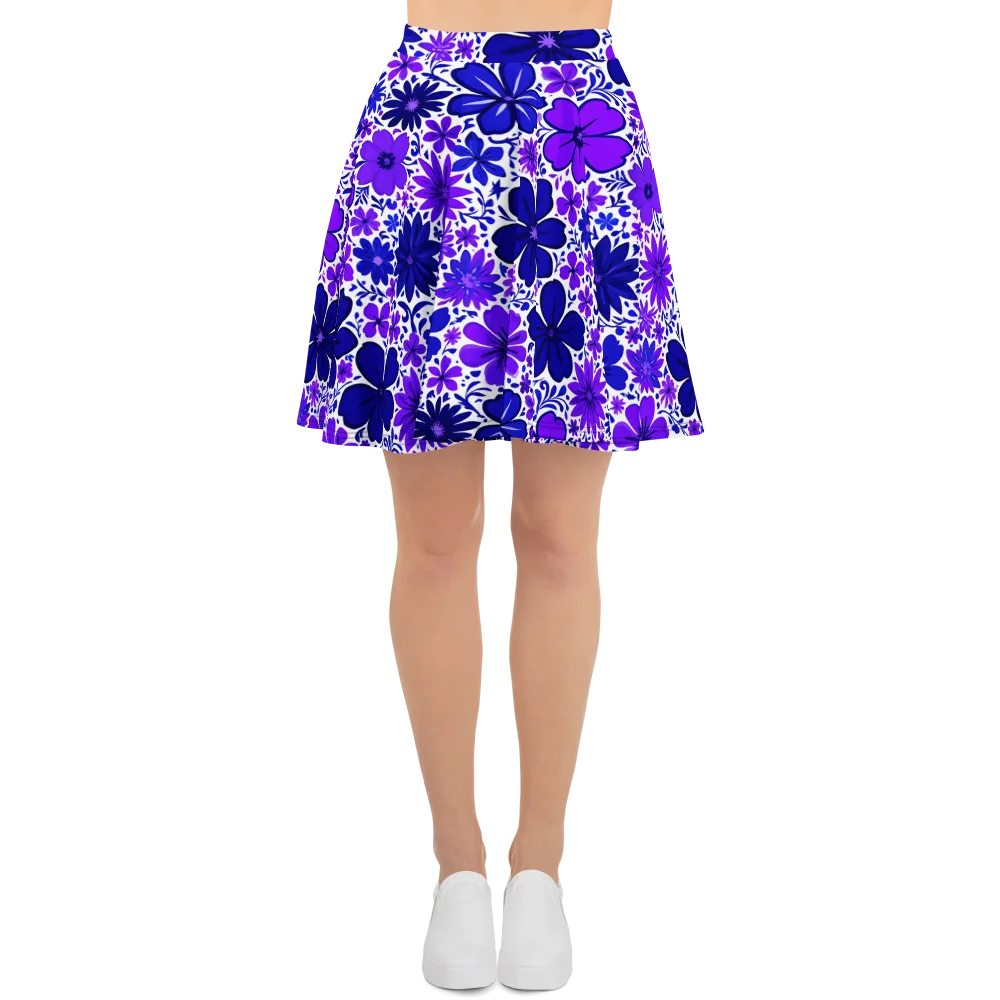 Violet Verve on Skater Skirt — Front