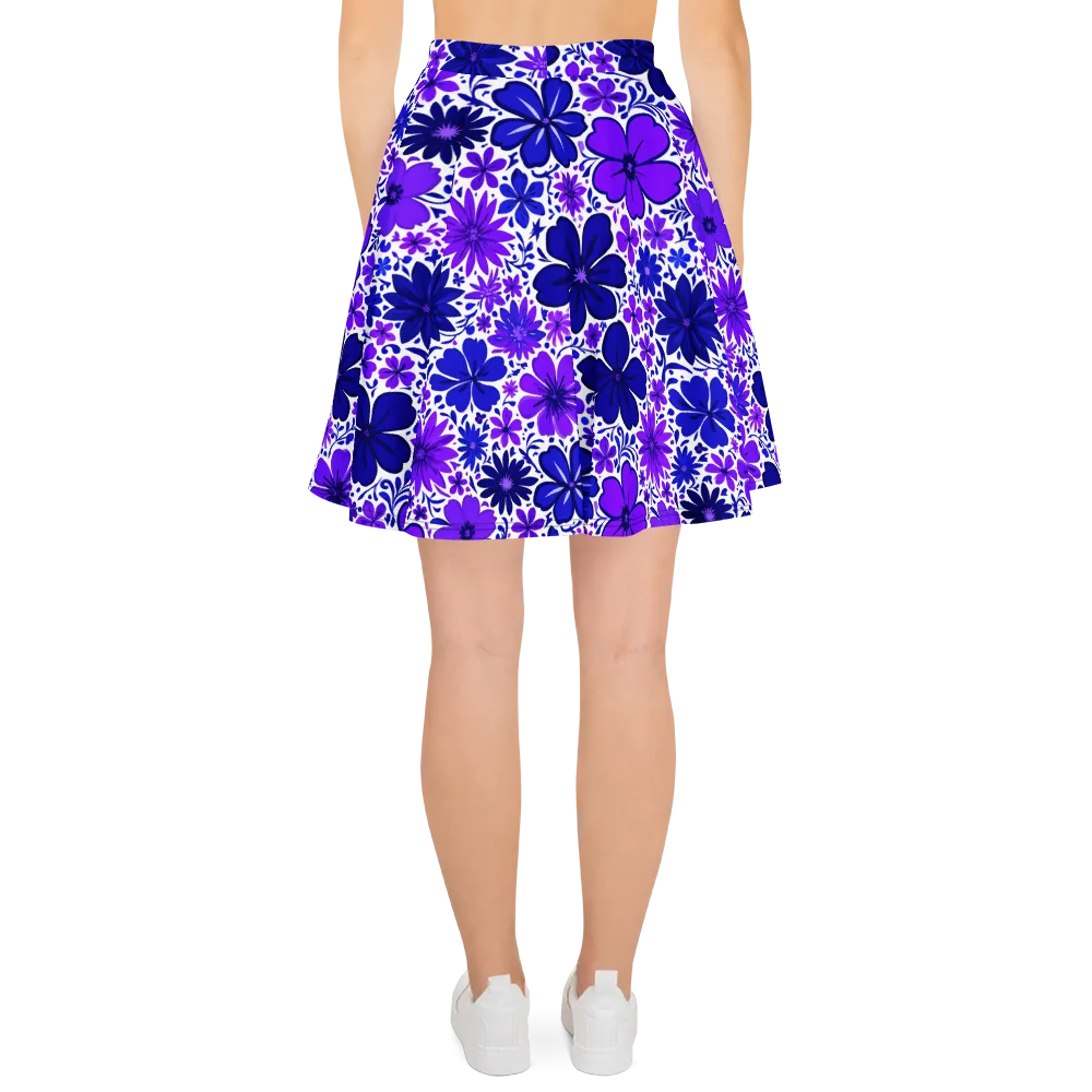 Violet Verve on Skater Skirt — Back