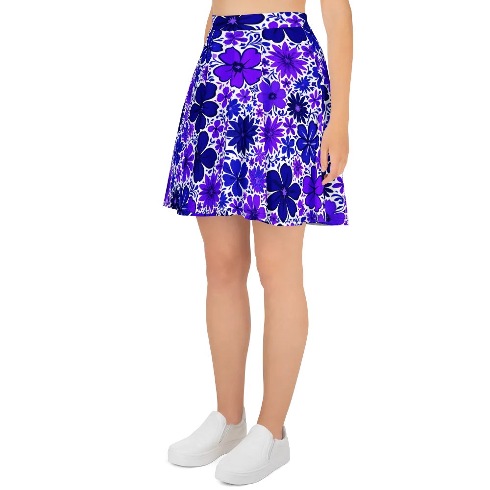 Violet Verve on Skater Skirt — Left