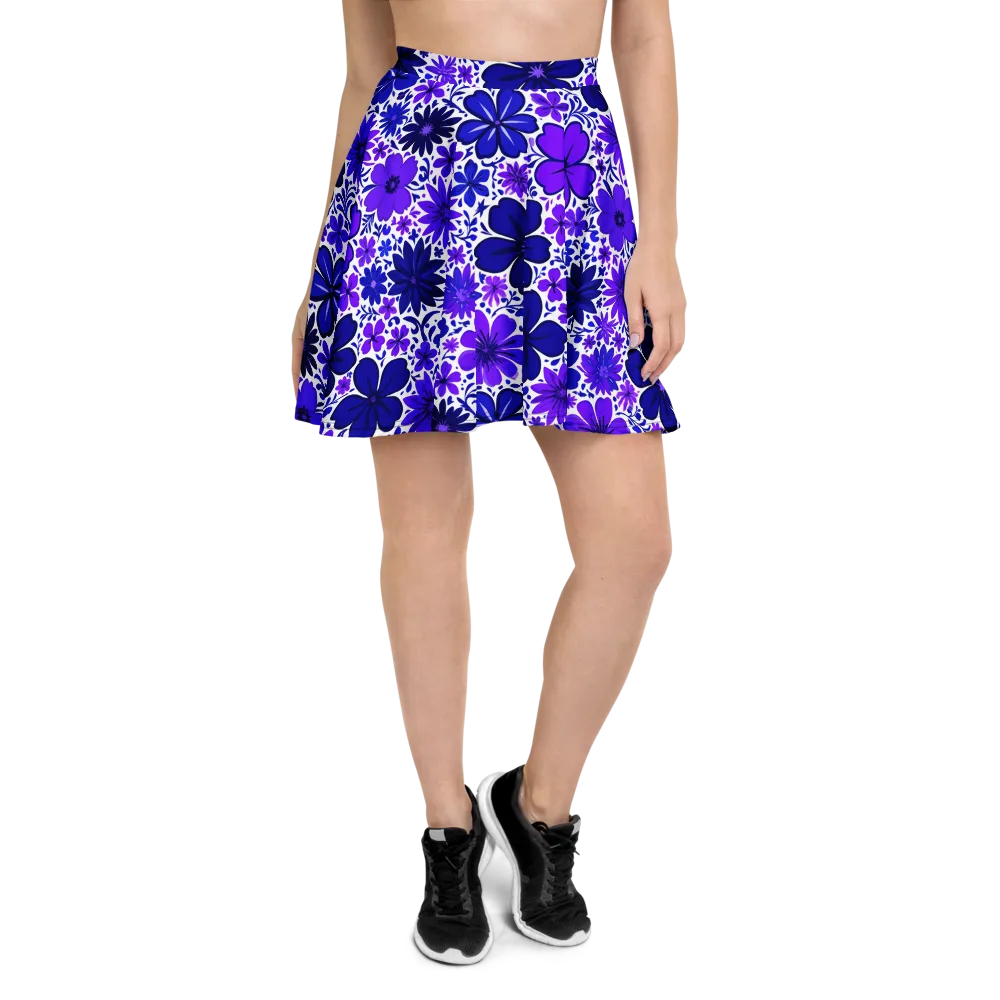 Violet Verve on Skater Skirt — Front
