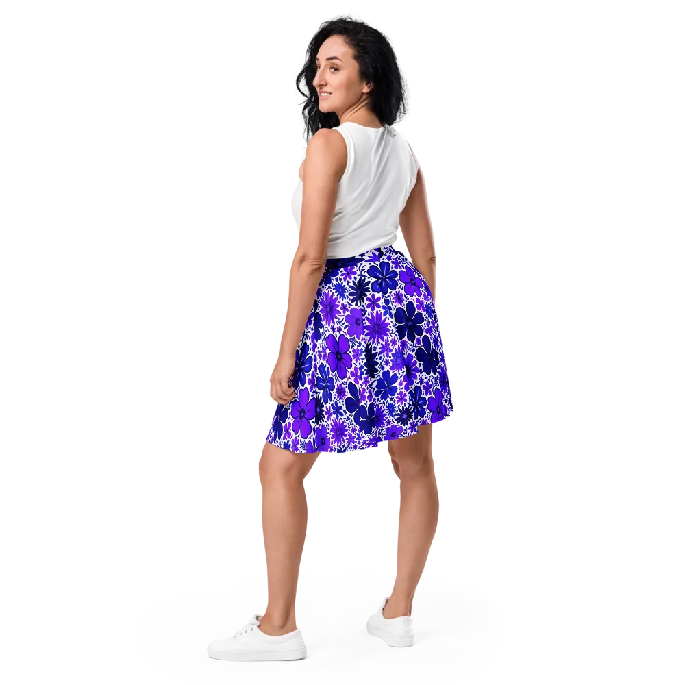 Violet Verve on Skater Skirt — Back