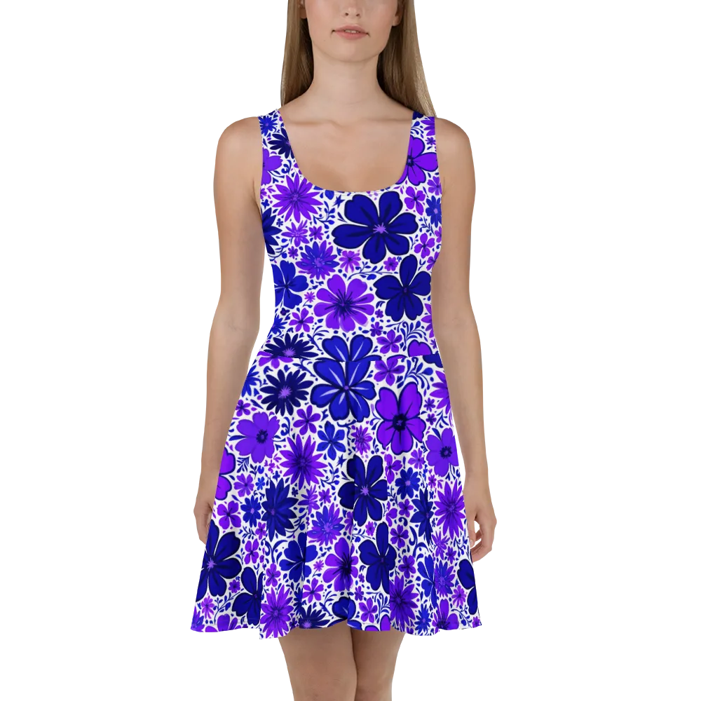Violet Verve on Skater Dress — Front