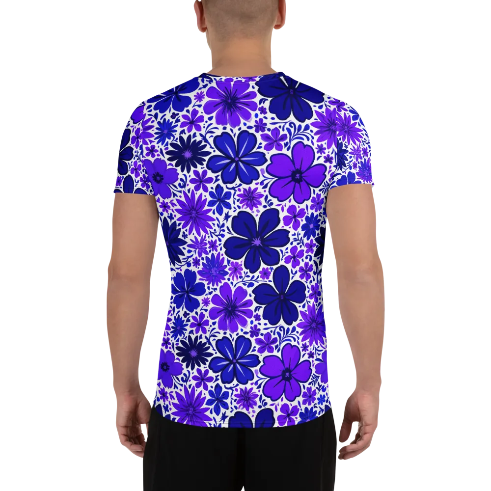 Violet Verve on Men's Athletic T-Shirt — Back