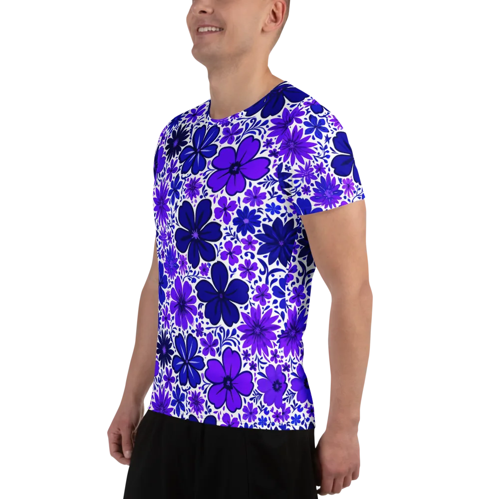 Violet Verve on Men's Athletic T-Shirt — Left