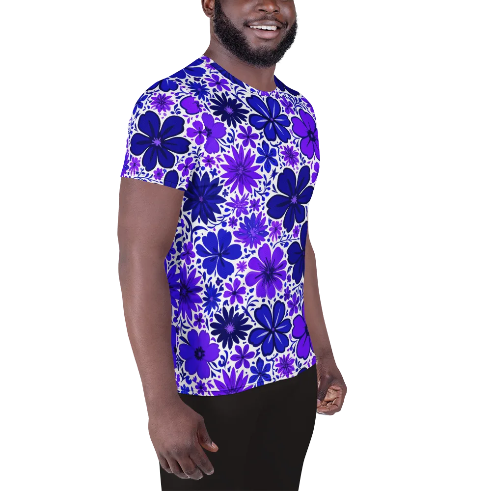 Violet Verve on Men's Athletic T-Shirt — Right