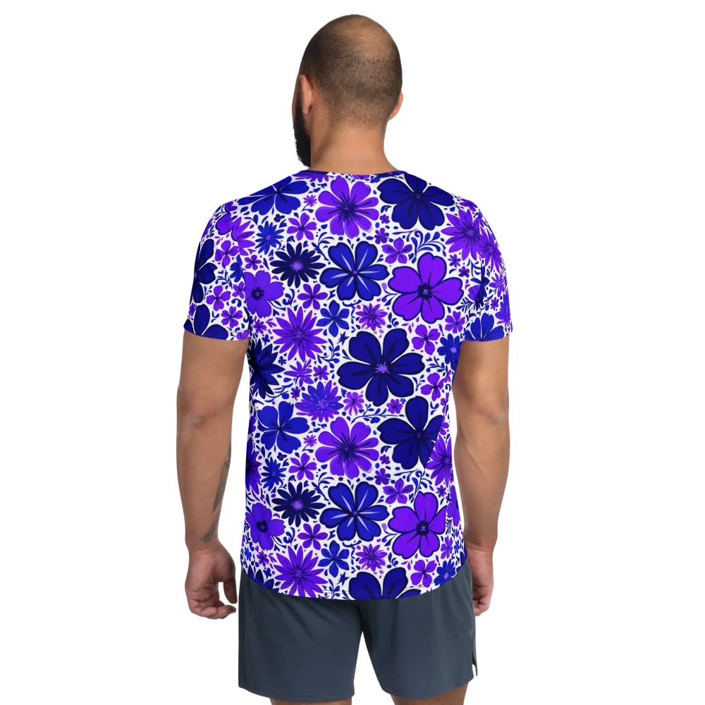 Violet Verve on Men's Athletic T-Shirt — Back