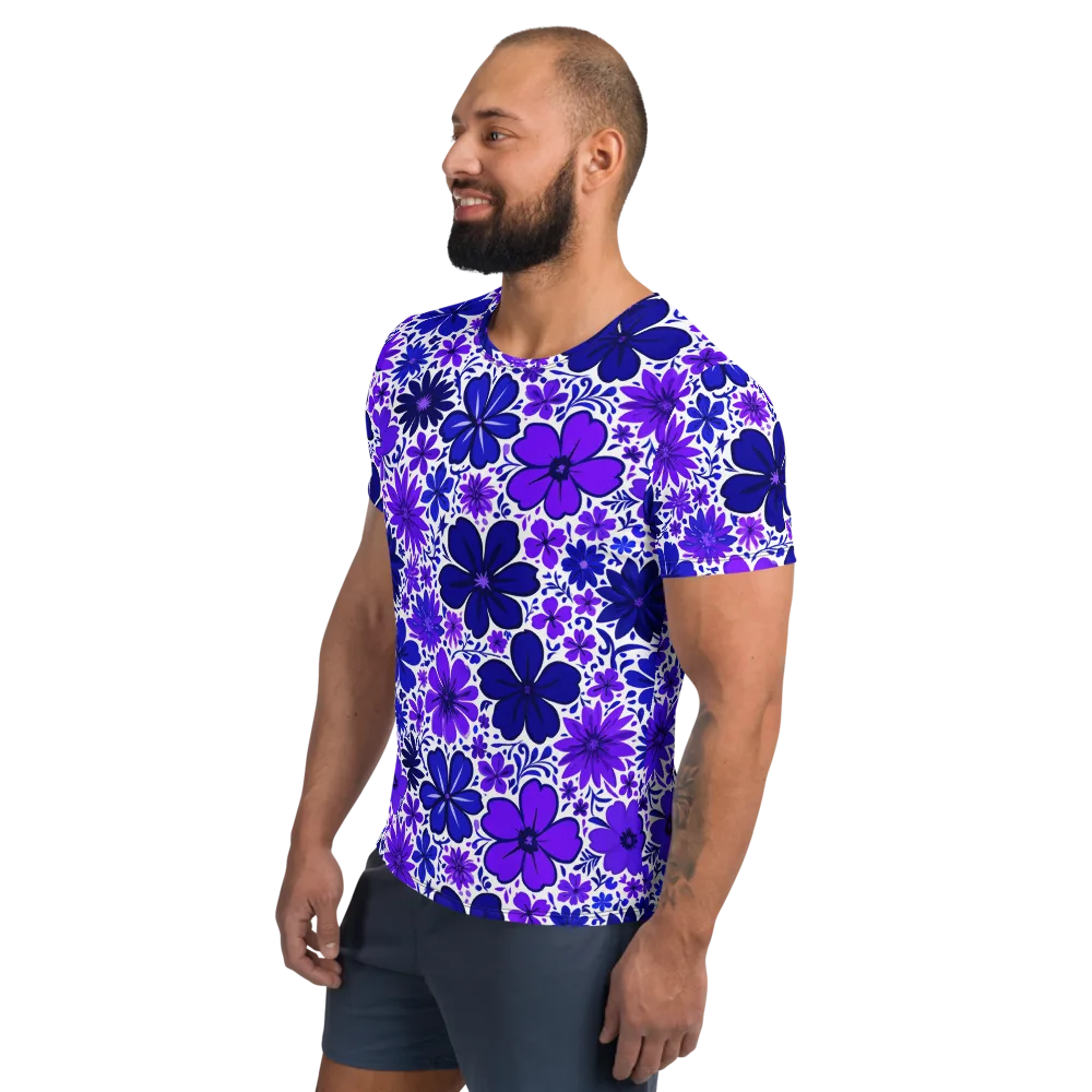 Violet Verve on Men's Athletic T-Shirt — Left