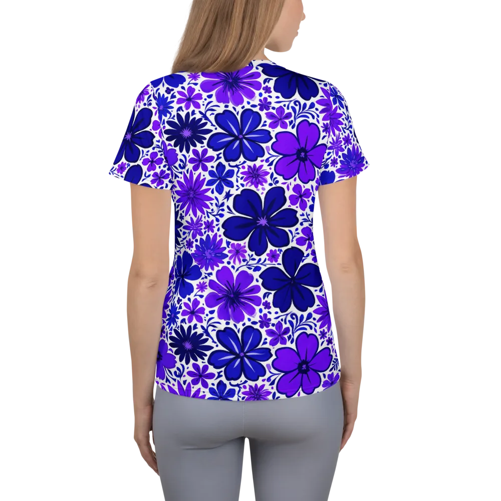 Violet Verve on Women's Athletic T-Shirt — Back