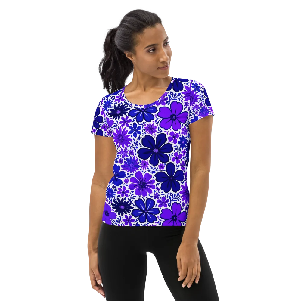 Violet Verve on Women's Athletic T-Shirt — Front
