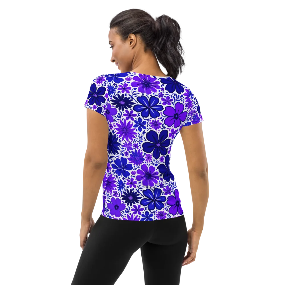 Violet Verve on Women's Athletic T-Shirt — Back