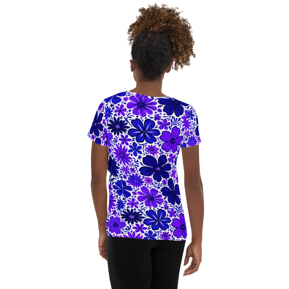 Violet Verve on Women's Athletic T-Shirt — Back