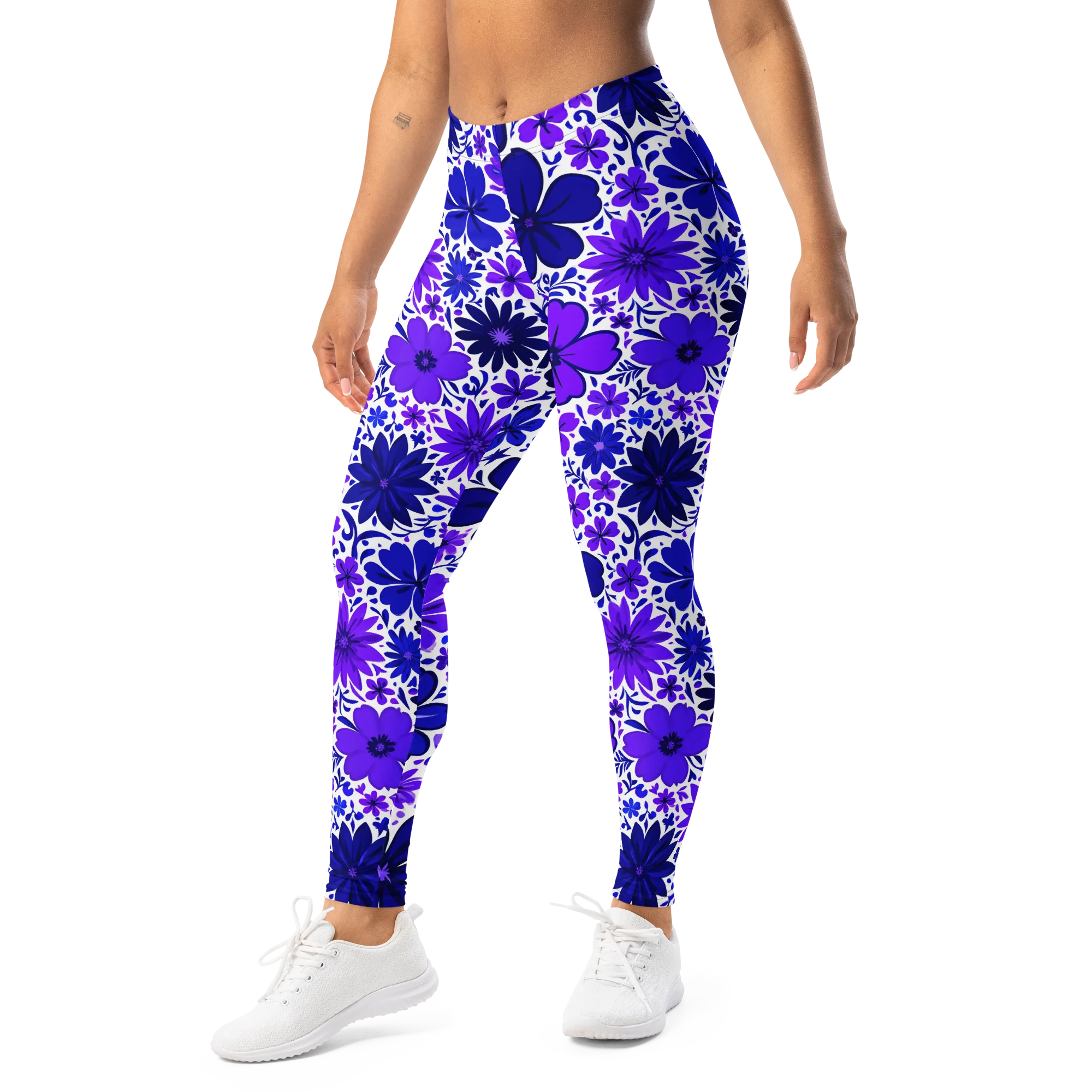 Violet Verve on Leggings — Left Front