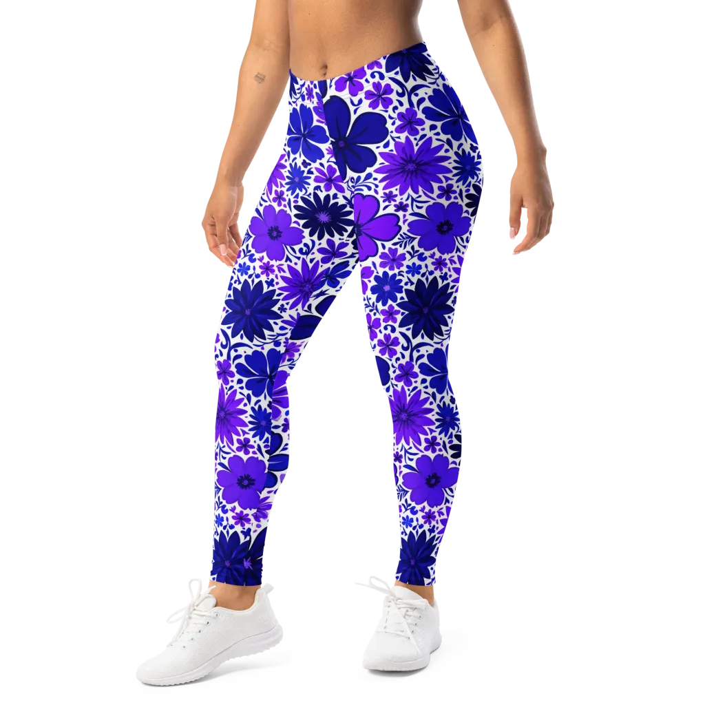Violet Verve on Leggings — Left Front