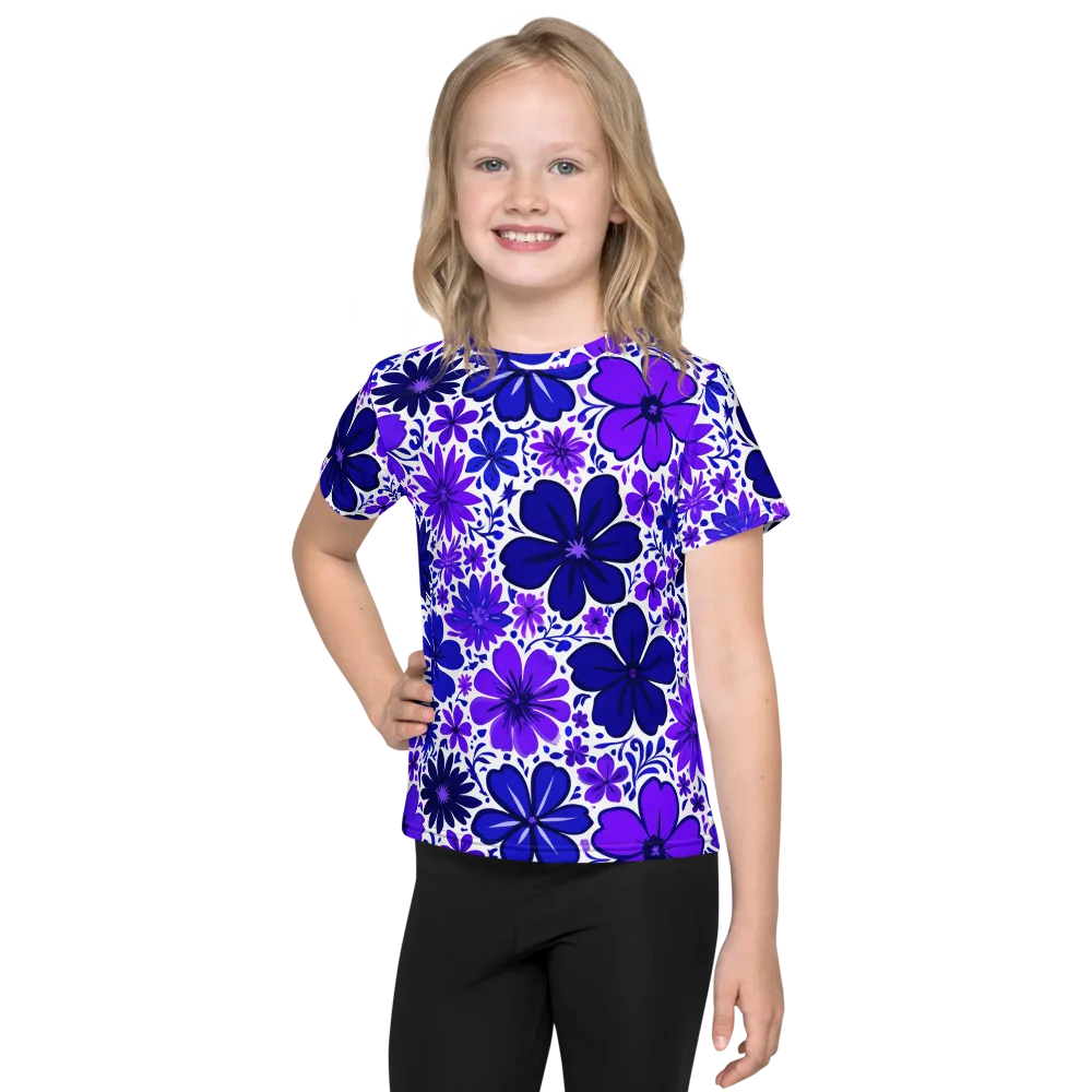 Violet Verve on Kids Crew Neck T-Shirt — Front