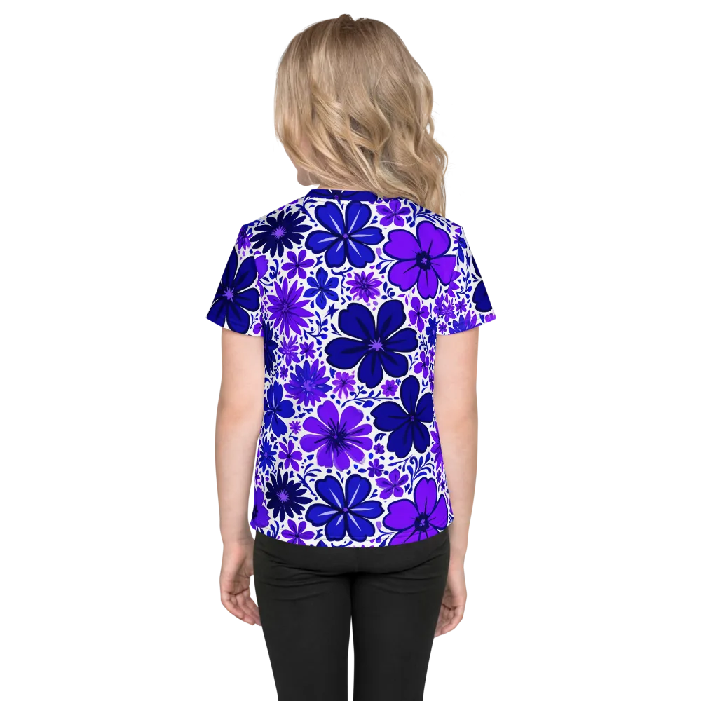 Violet Verve on Kids Crew Neck T-Shirt — Back