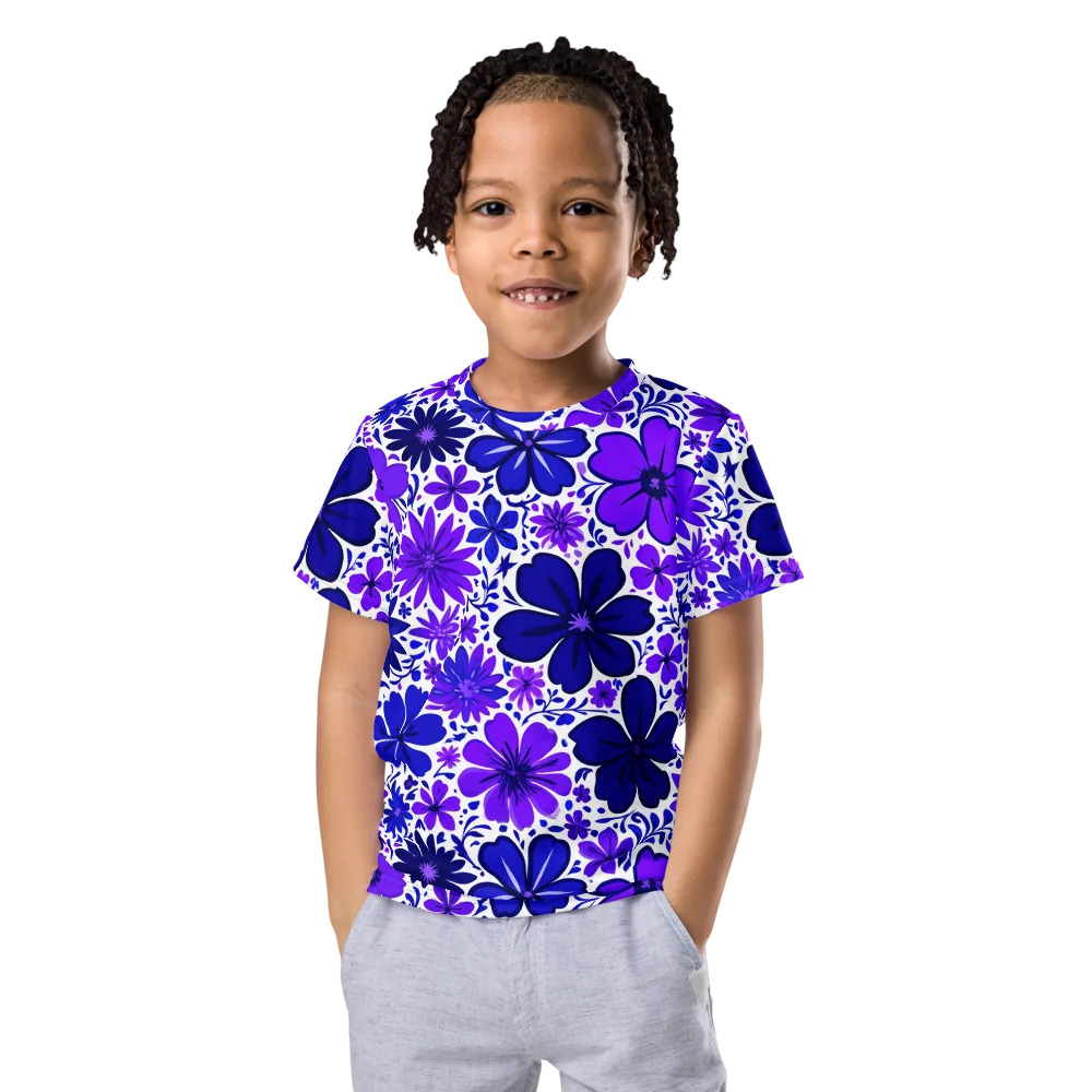 Violet Verve on Kids Crew Neck T-Shirt — Front