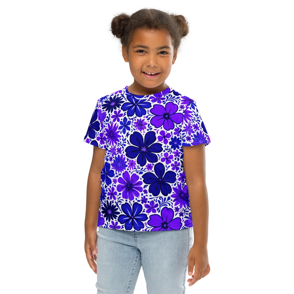Violet Verve on Kids Crew Neck T-Shirt — Front