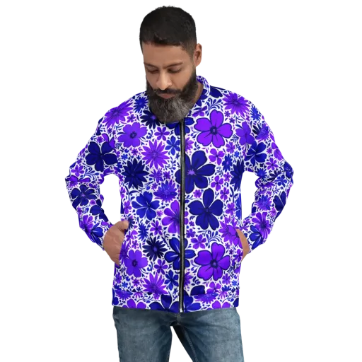 Violet Verve on a Bomber Jacket