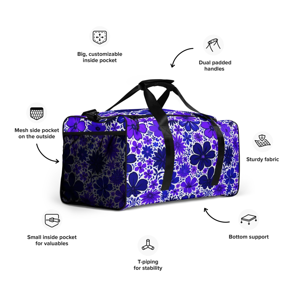 Violet Verve on Duffle Bag — Right Front