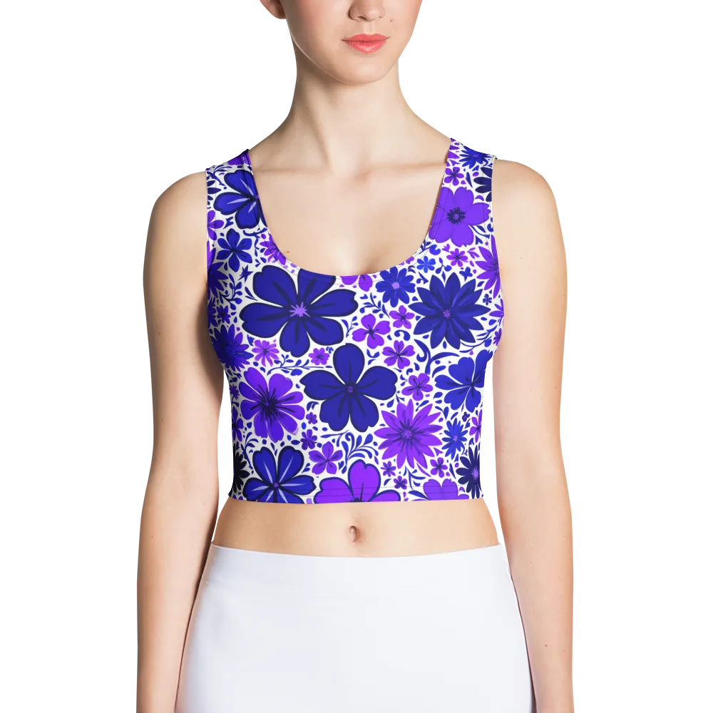 Violet Verve on Crop Top — Front