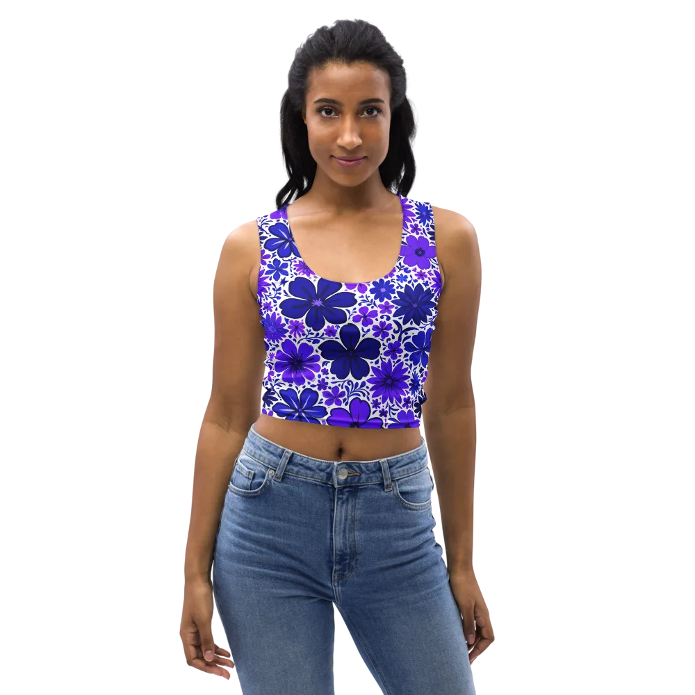 Violet Verve on Crop Top — Front