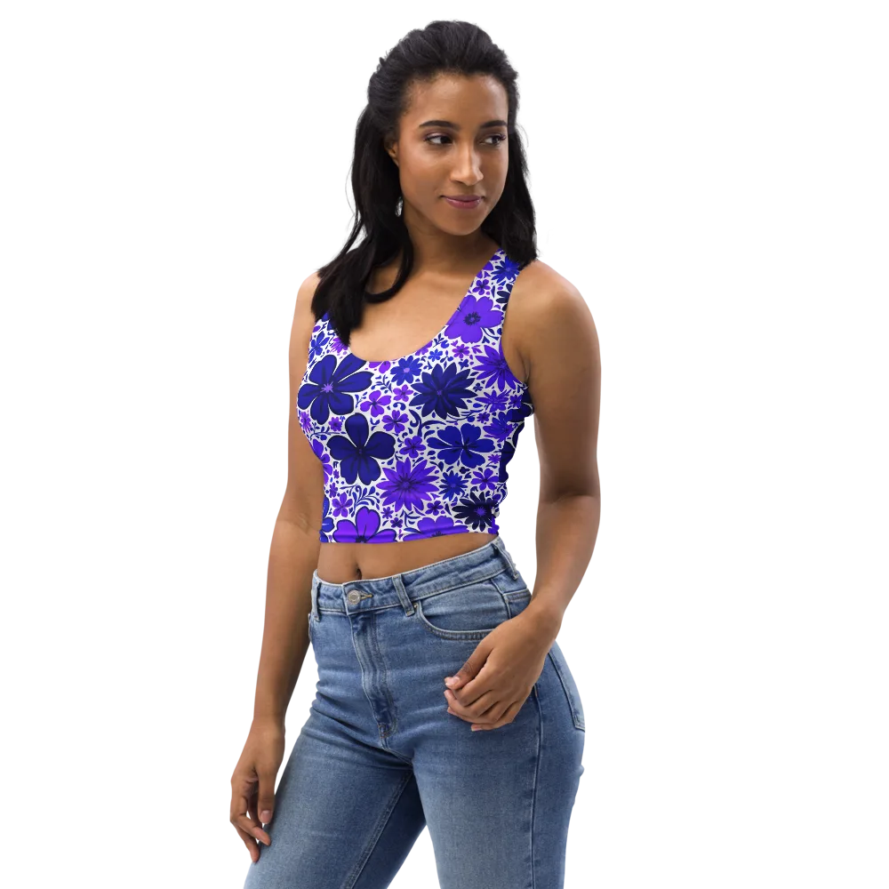 Violet Verve on Crop Top — Left Front