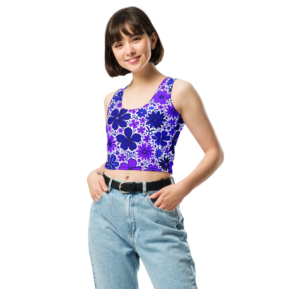 Violet Verve on Crop Top — Front
