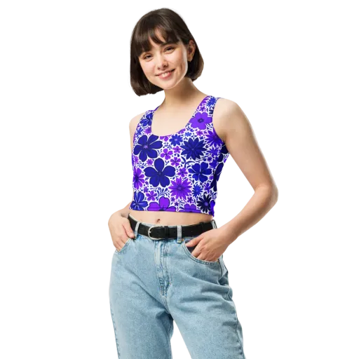 Violet Verve on a Crop Top