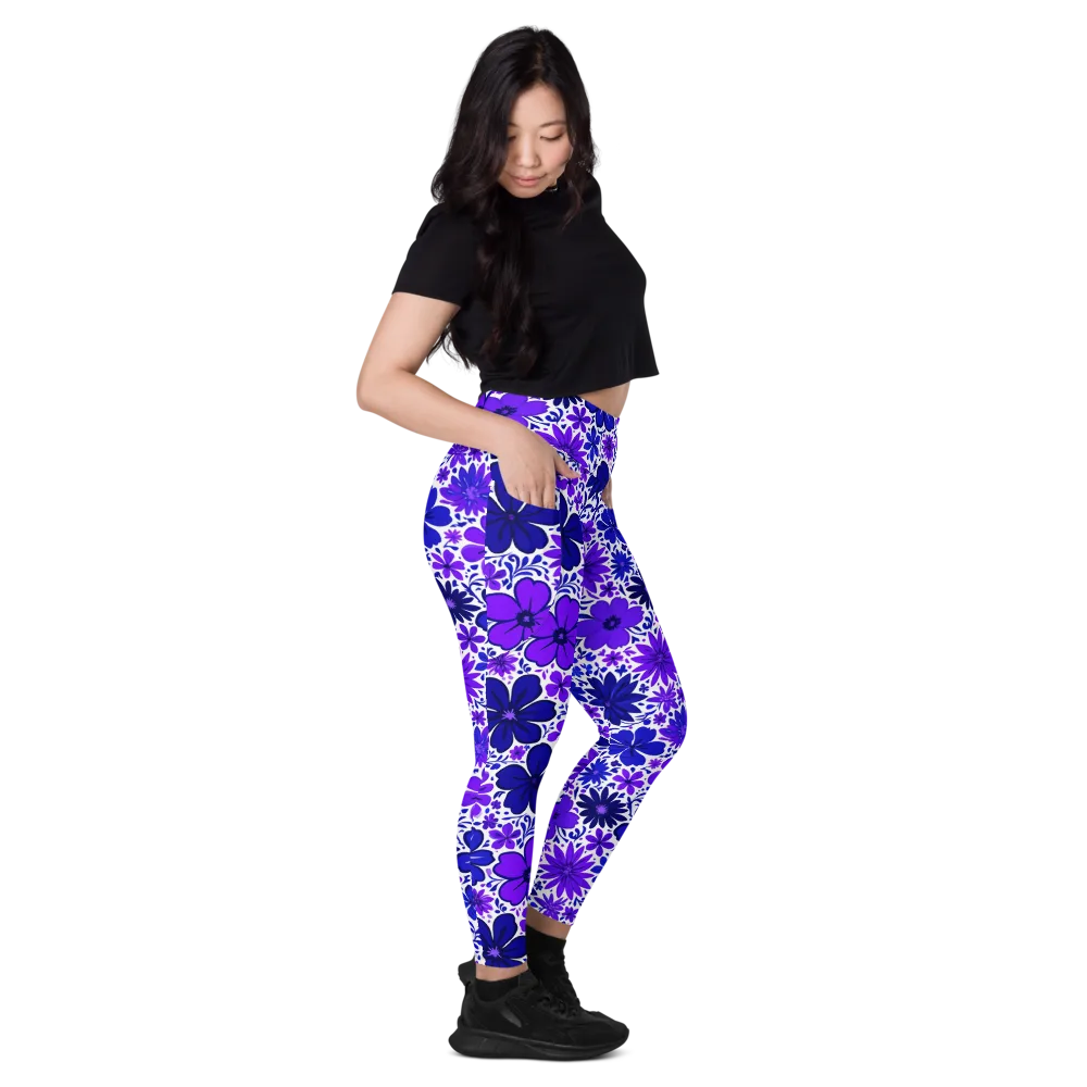 Violet Verve on Leggings with Pockets — Right
