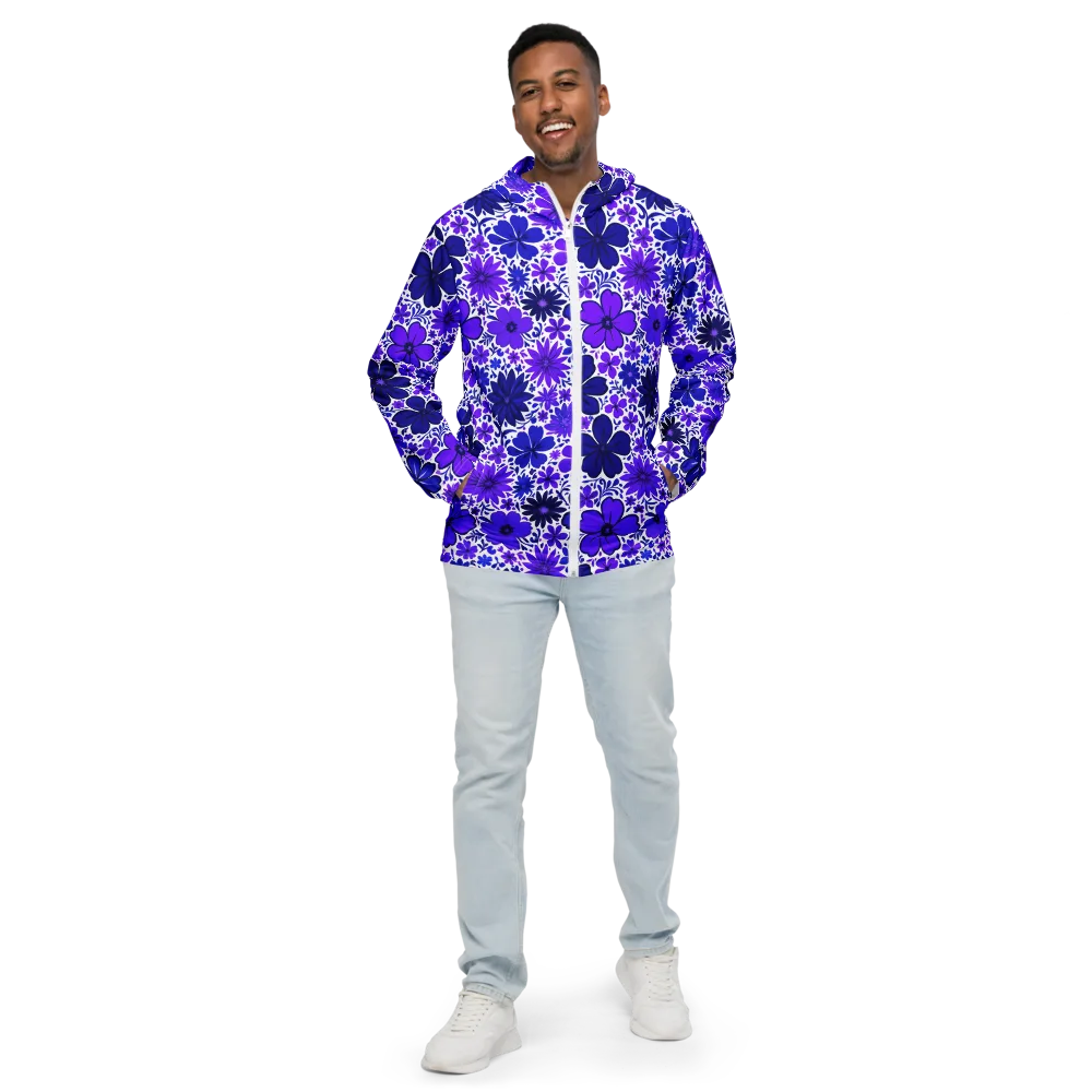 Violet Verve on Men's Windbreaker — Front