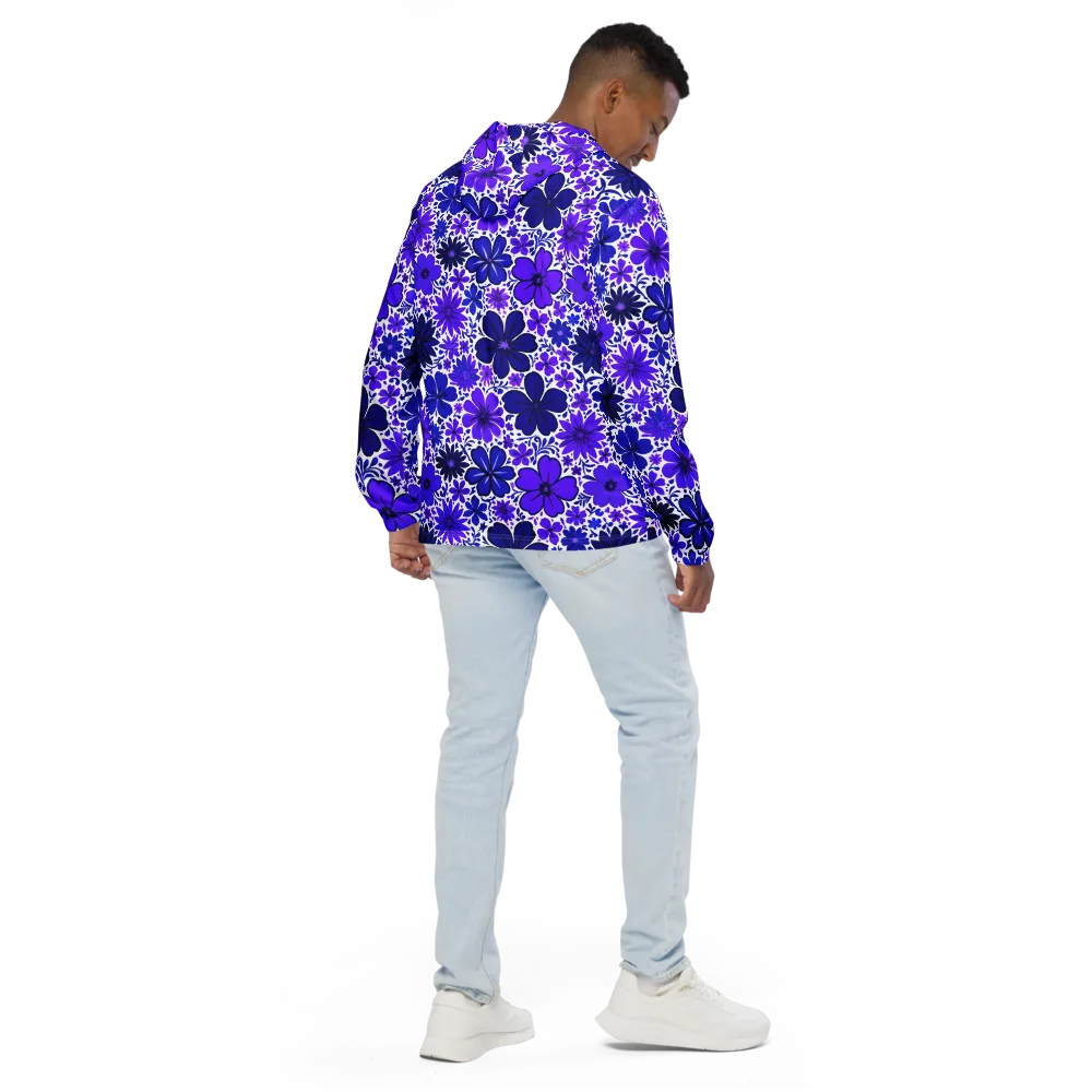 Violet Verve on Men's Windbreaker — Back