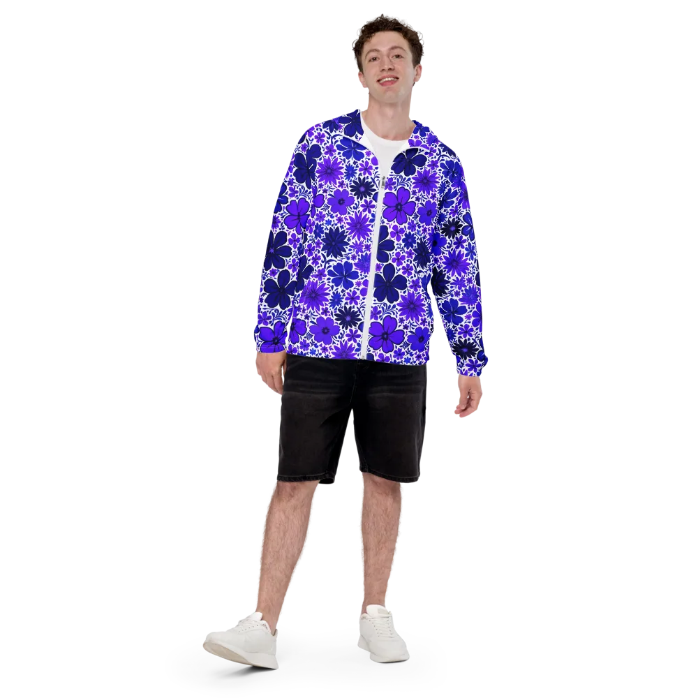 Violet Verve on Men's Windbreaker — Front