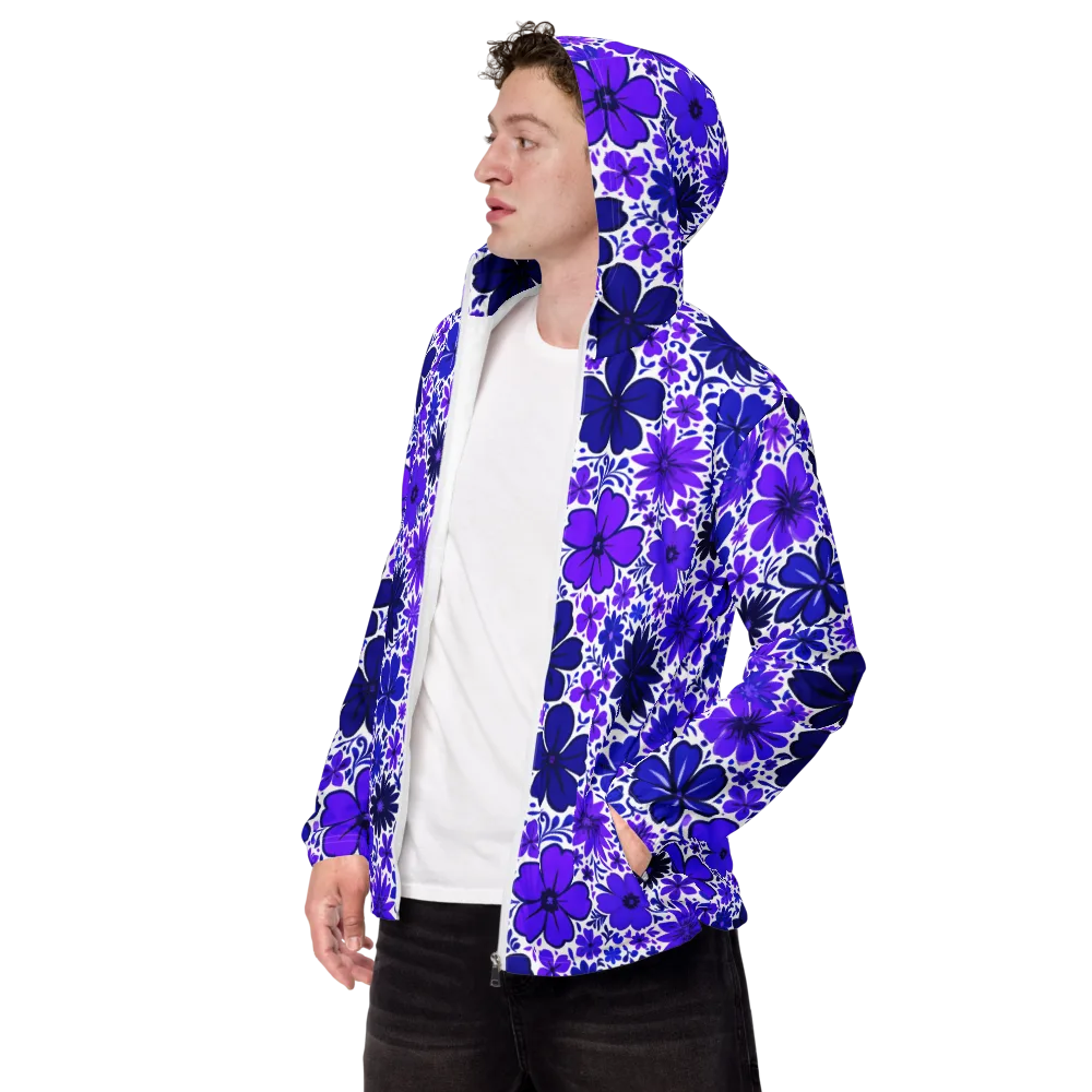 Violet Verve on Men's Windbreaker — Left Front