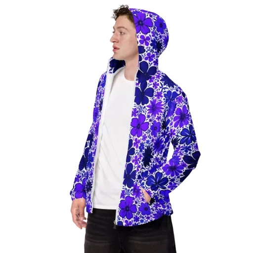 Violet Verve on a Men's Windbreaker