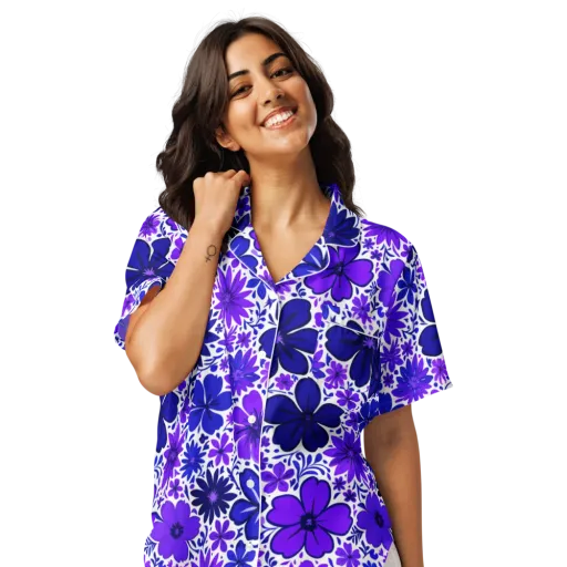 Violet Verve on a Women's Short Sleeve Pajama Top