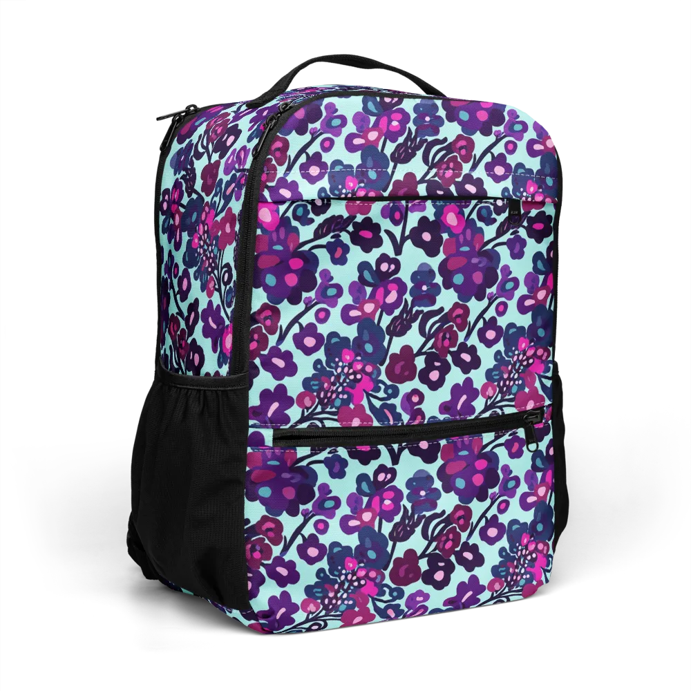 Electric Wildflowers on Utility Backpack — Right Front