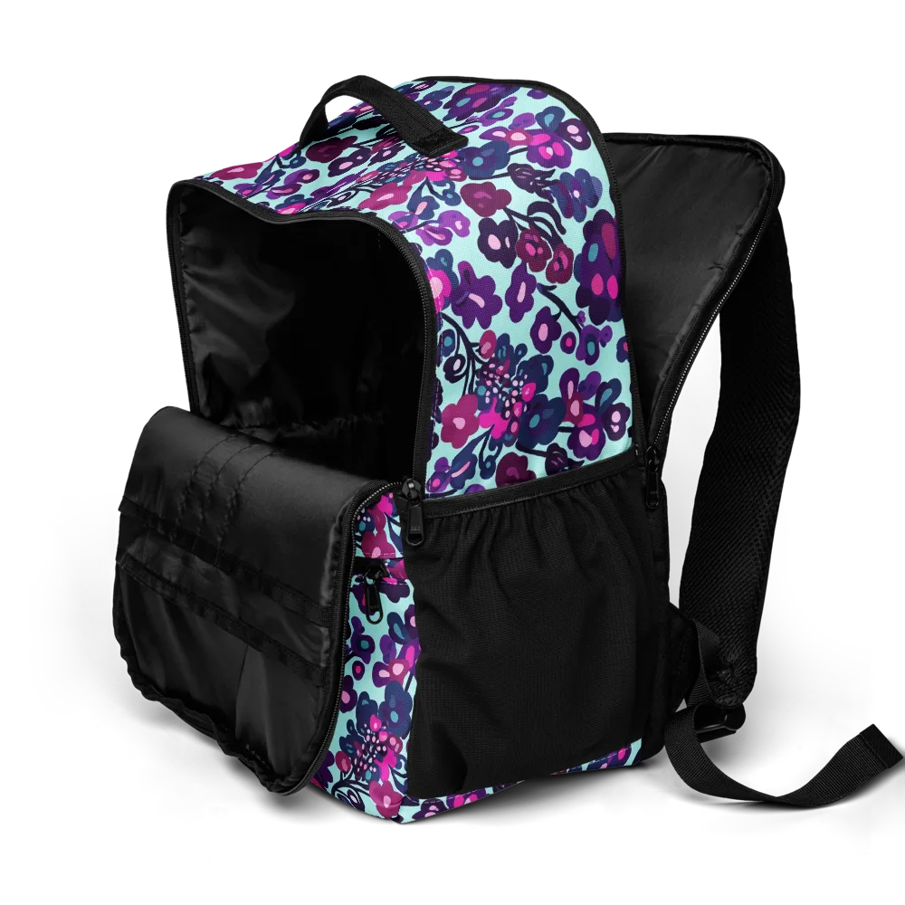 Electric Wildflowers on Utility Backpack — Product details 2