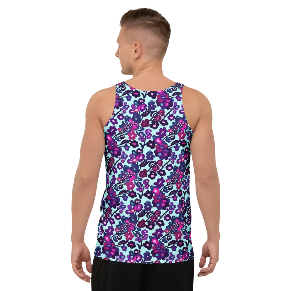Electric Wildflowers on Men's Tank Top — Back