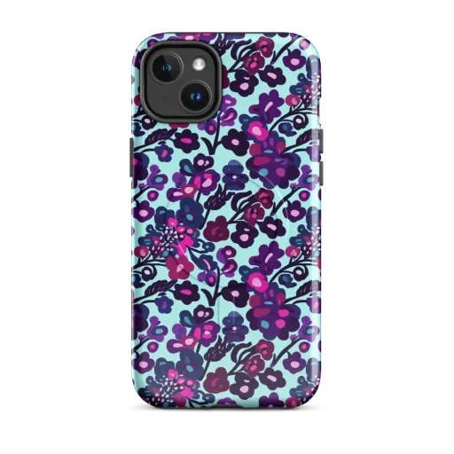 Electric Wildflowers on a MagSafe Tough Case for iPhone®