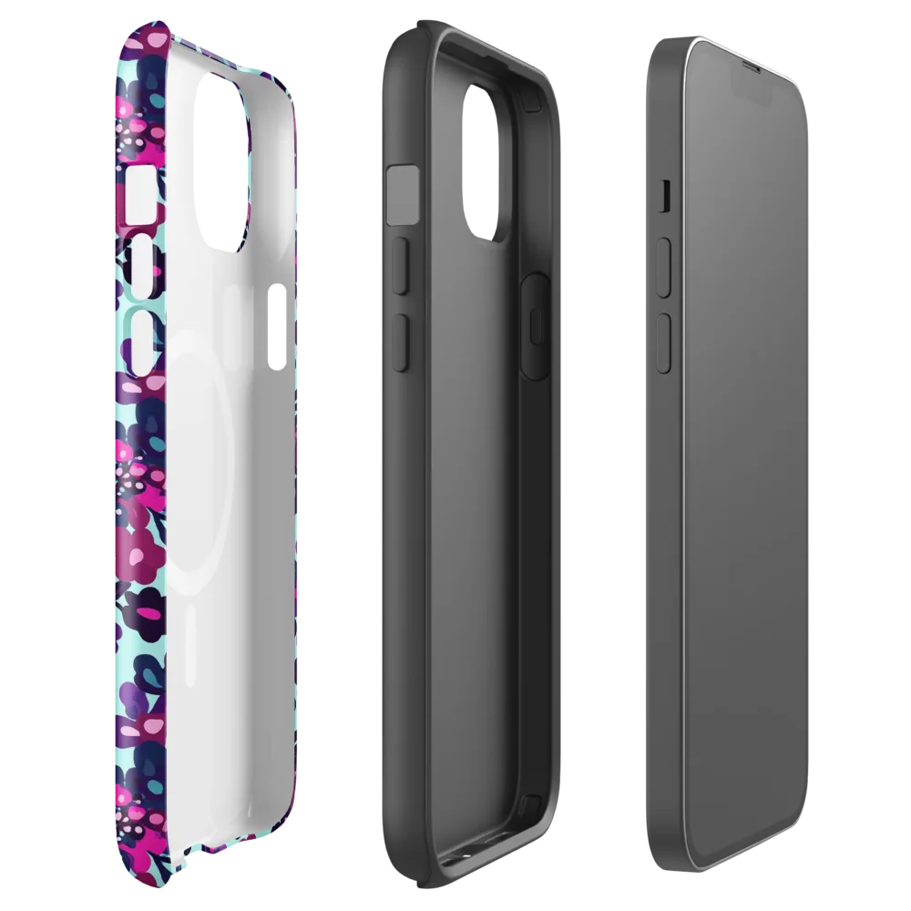 Electric Wildflowers on MagSafe Tough Case for iPhone® — Front