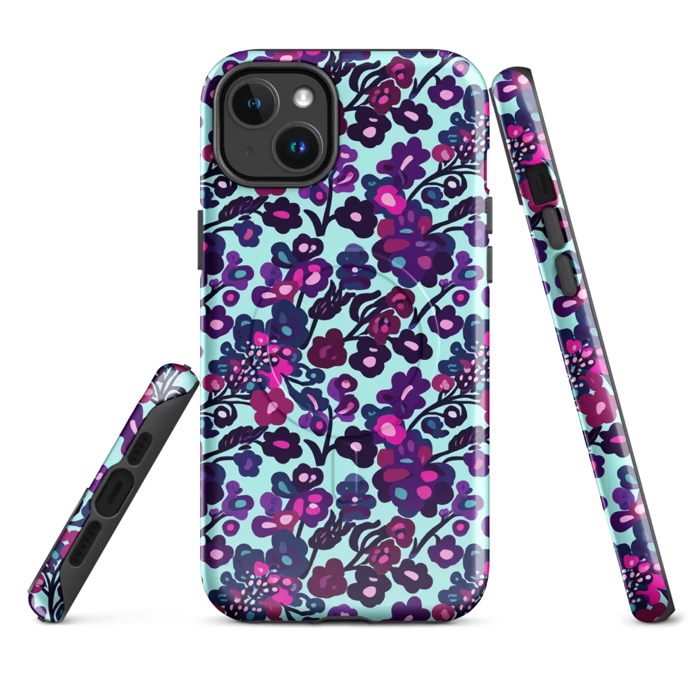 Electric Wildflowers on MagSafe Tough Case for iPhone® — Front