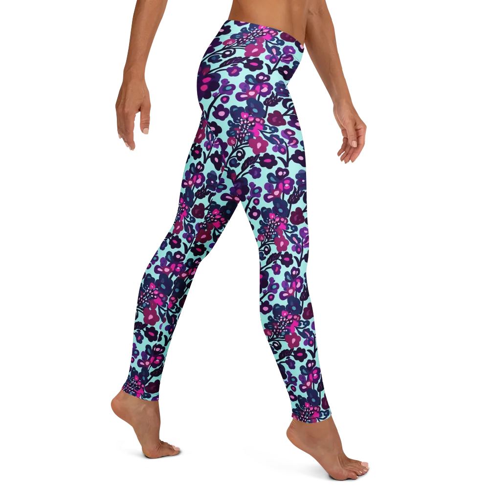 Electric Wildflowers on Leggings — Right
