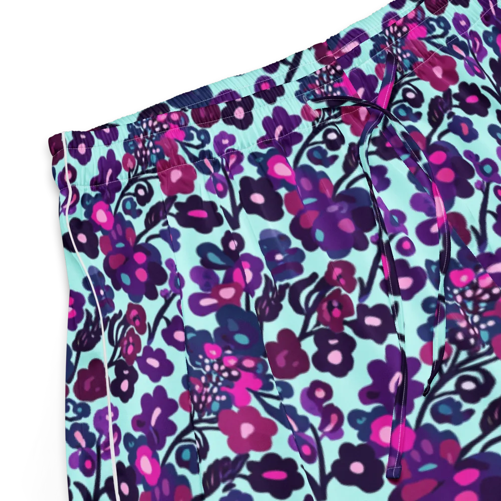 Electric Wildflowers on Women's Pajama Shorts — Product details