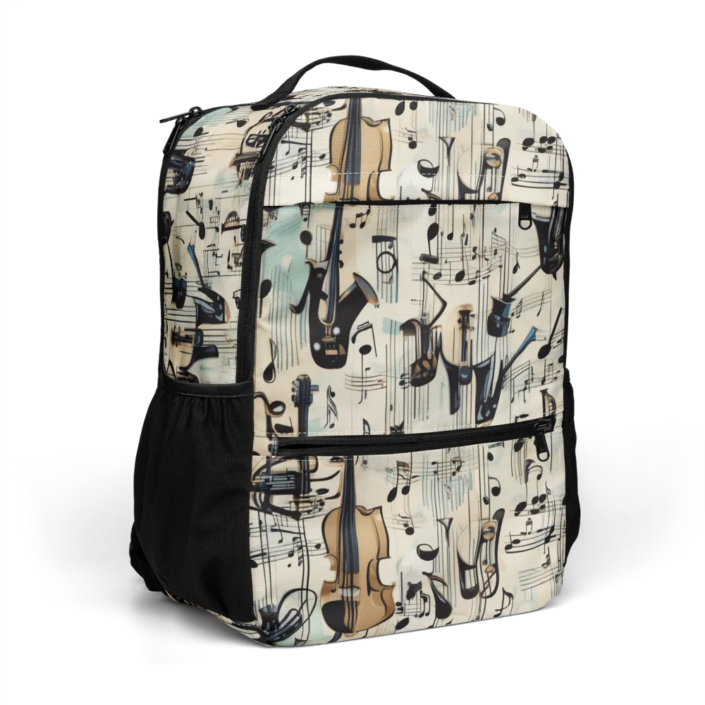 Midnight Symphony on Utility Backpack — Right Front