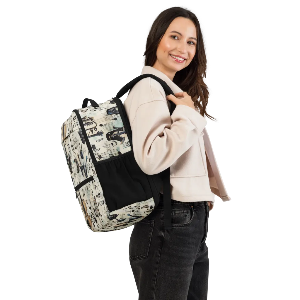 Midnight Symphony on Utility Backpack — Right