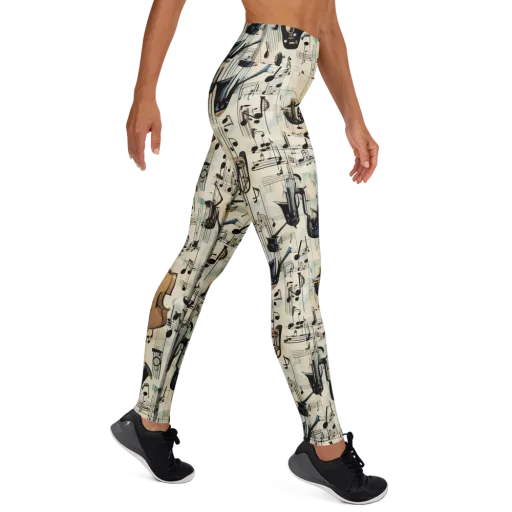 Midnight Symphony on a Yoga Leggings