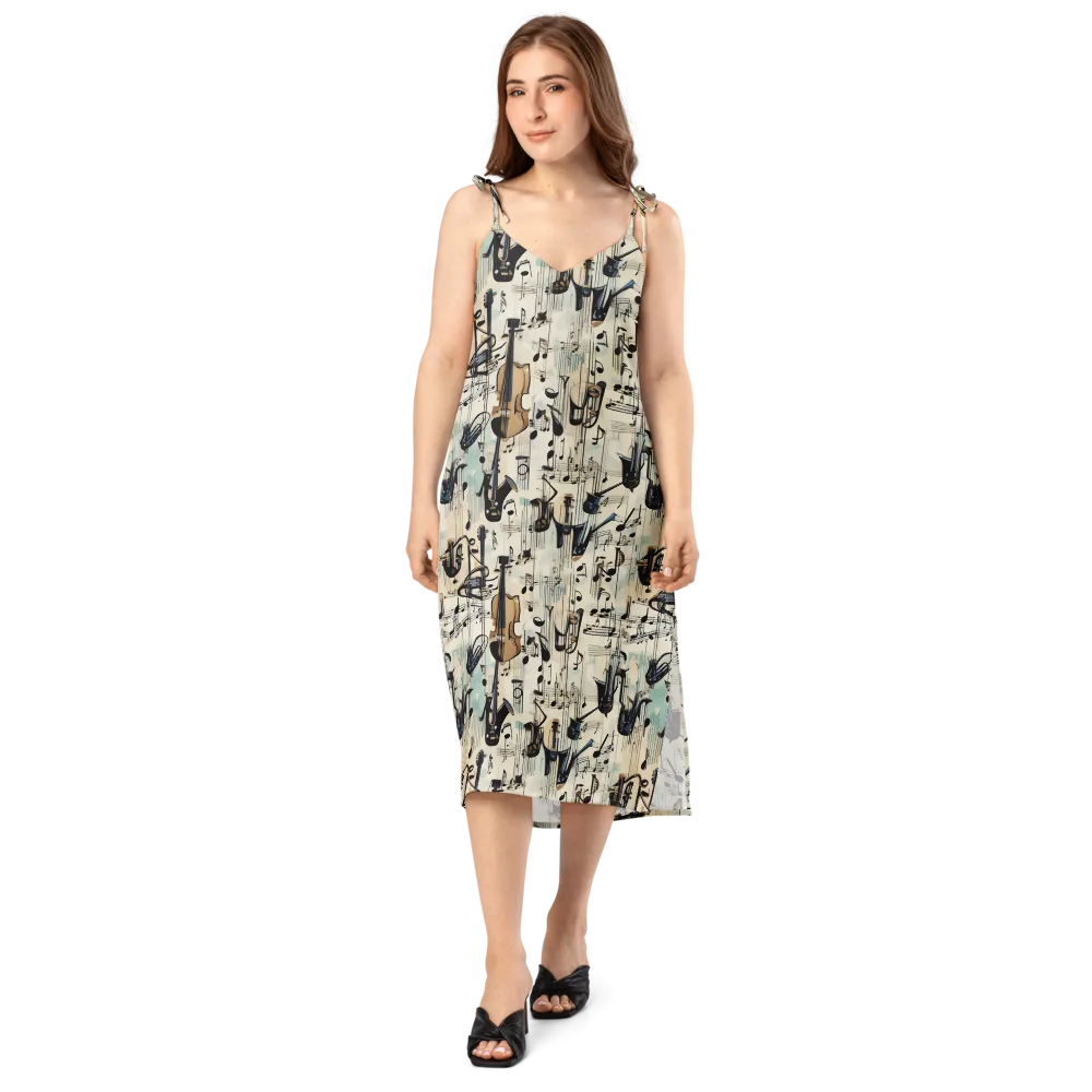 Midnight Symphony on Slip Dress — Front