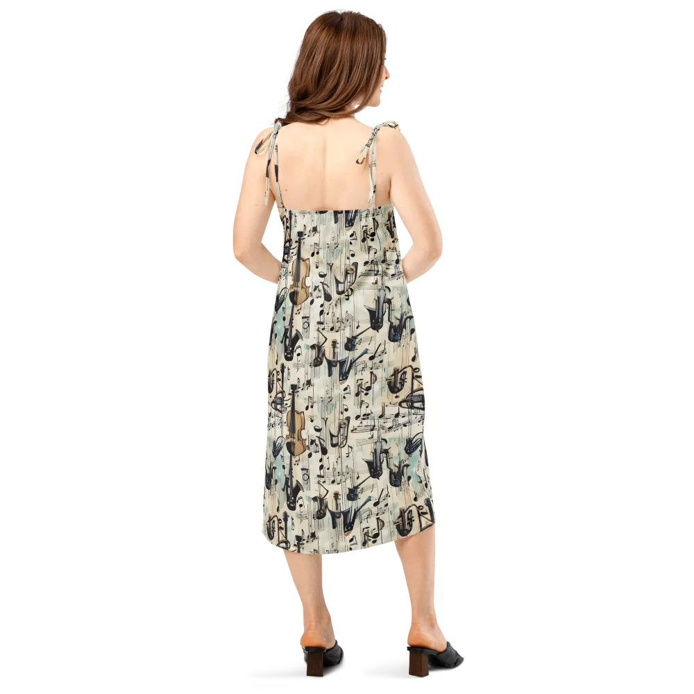 Midnight Symphony on Slip Dress — Back